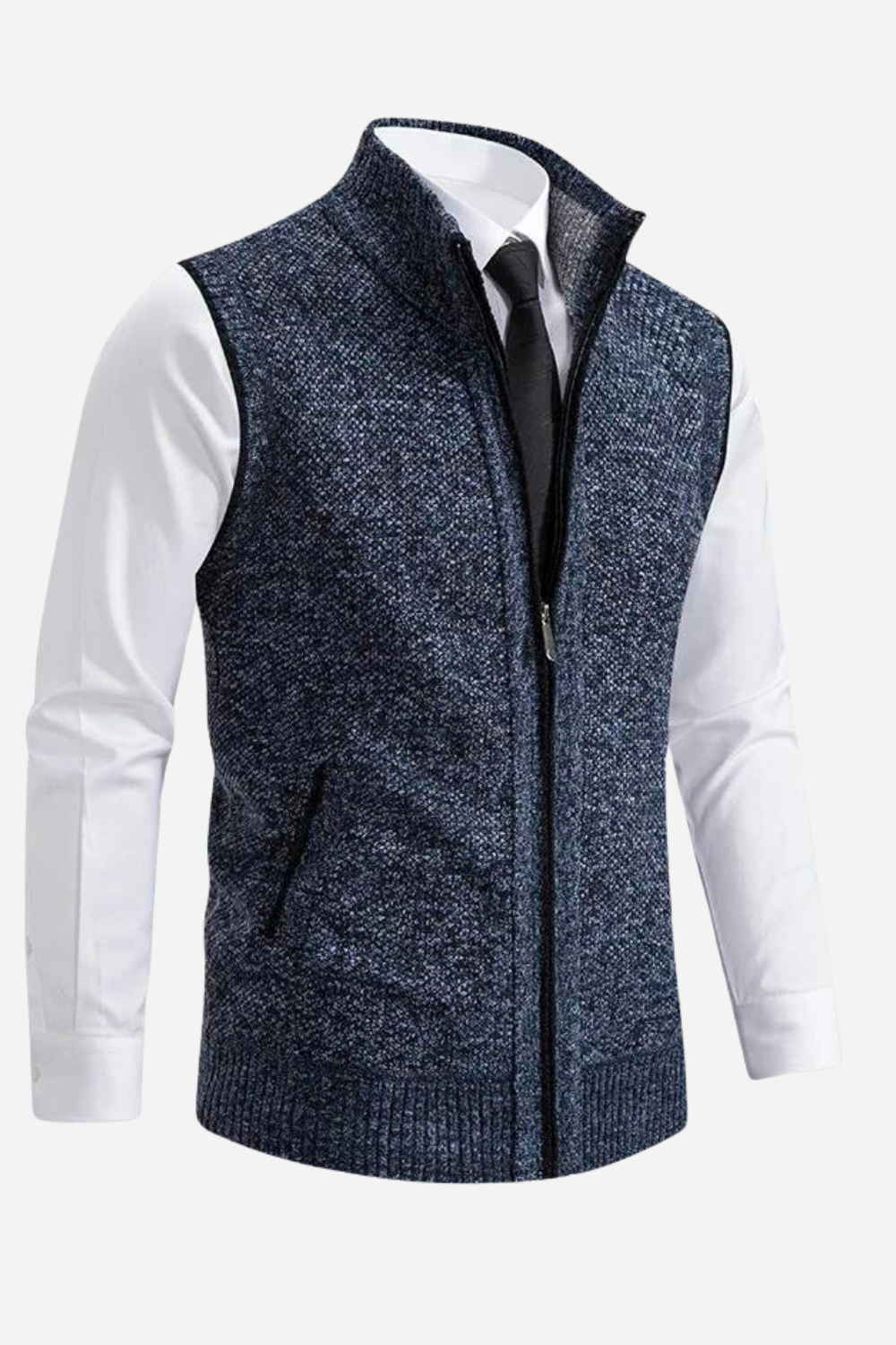Gabrielle | Gilet Homme avec Fermeture Éclair – Élégant, Doux et Polyvalent