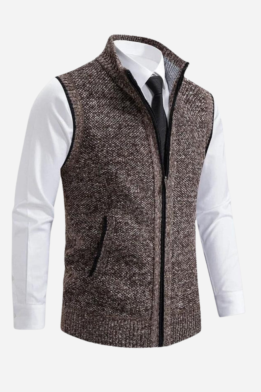Gabrielle | Gilet Homme avec Fermeture Éclair – Élégant, Doux et Polyvalent