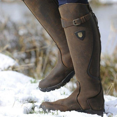 Tharika – Bottes d’Équitation en Cuir Imperméables
