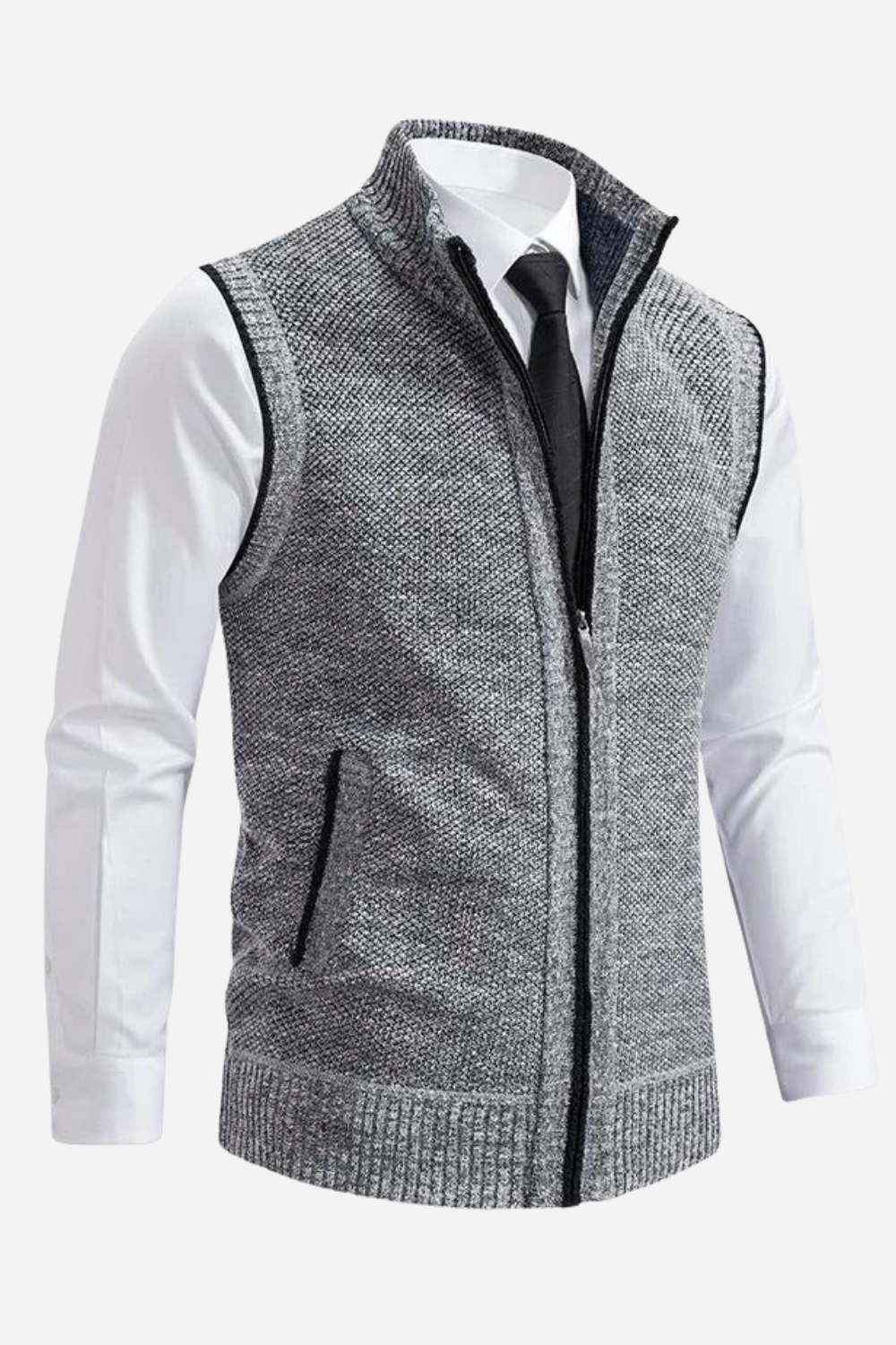 Gabrielle | Gilet Homme avec Fermeture Éclair – Élégant, Doux et Polyvalent