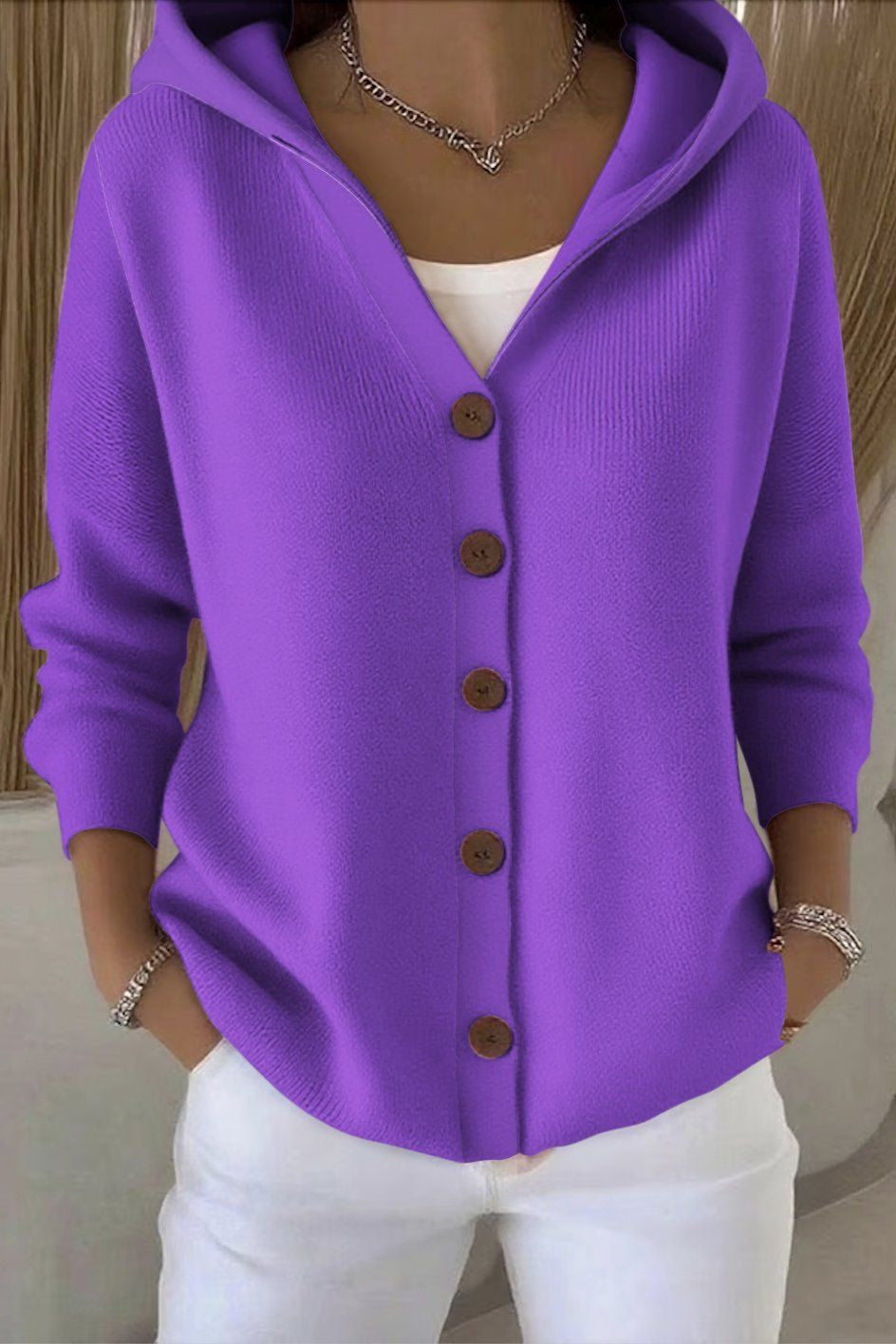 Marine | Cardigan Femme Élégant – Gilet Doux, Léger et Confortable pour le Quotidien