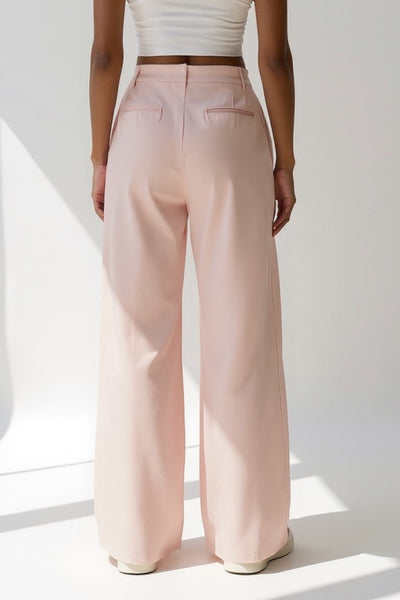 Romy | Pantalon Palazzo Femme Élégant à Plis pour Tous Les Jours