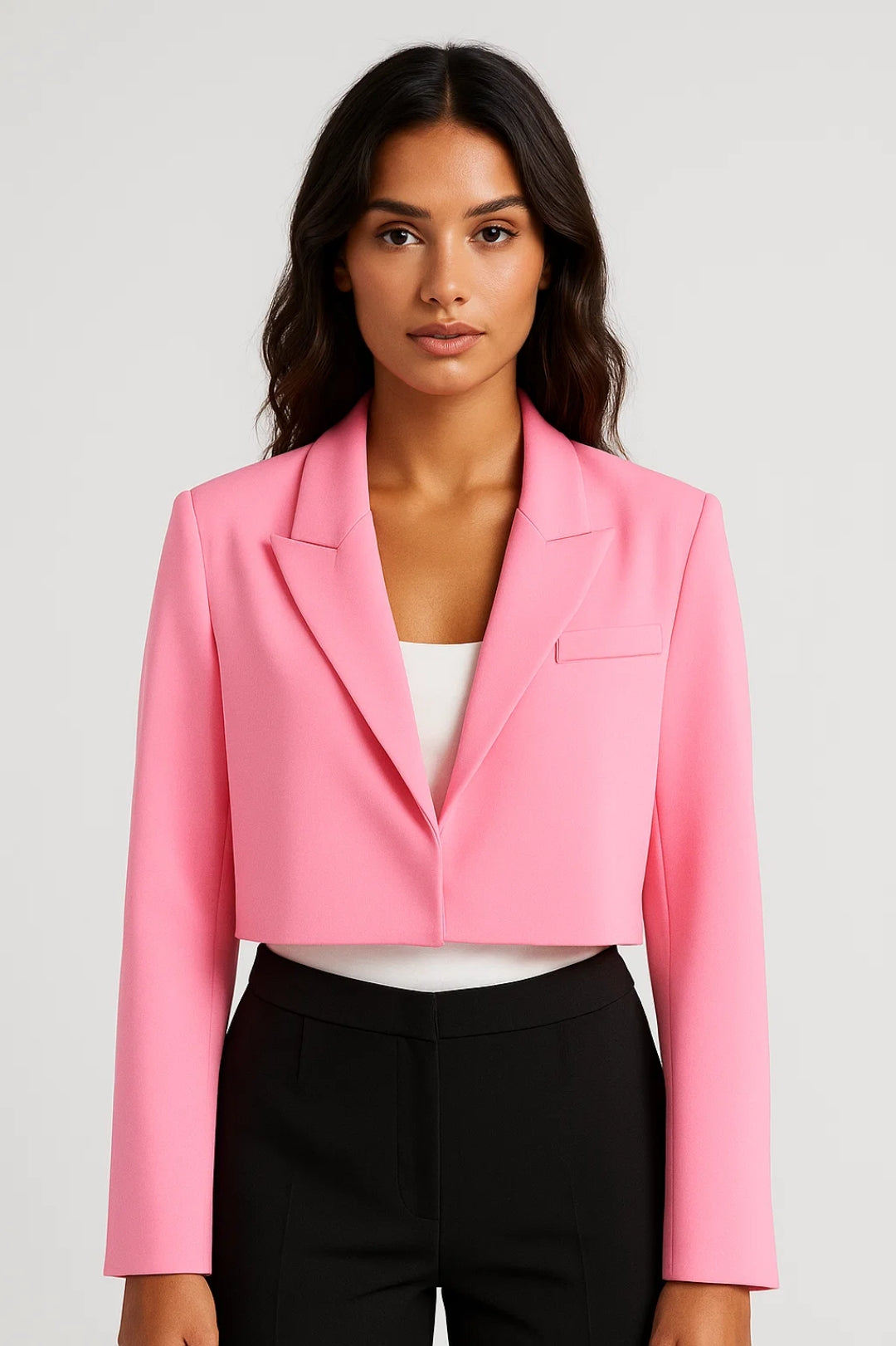 Lina | Blazer Femme Élégant Court Moderne pour Toutes Occasions
