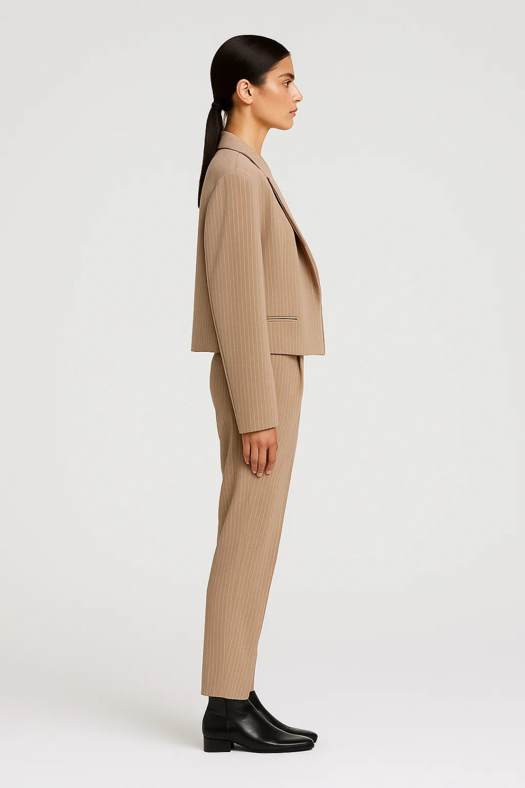 Anna | Élégant Blazer Femme à Rayures pour Un Style Professionnel