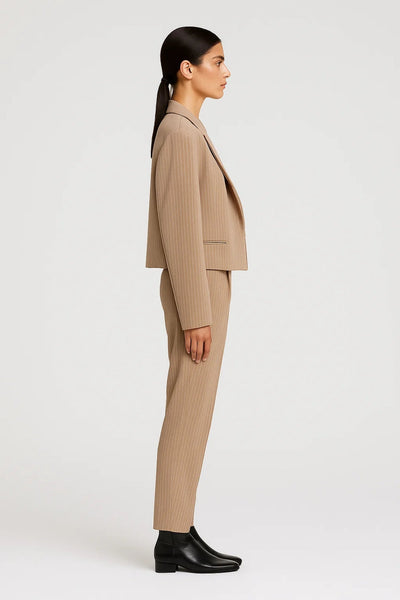 Anna | Élégant Blazer Femme à Rayures pour Un Style Professionnel