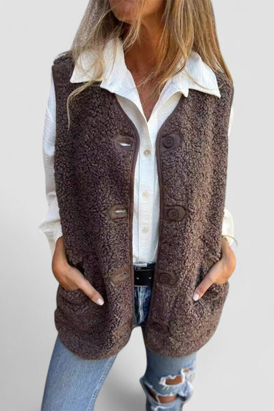 Sofia | Gilet Sans Manche Femme Élégant pour Travail, Loisirs et Occasions Formelles