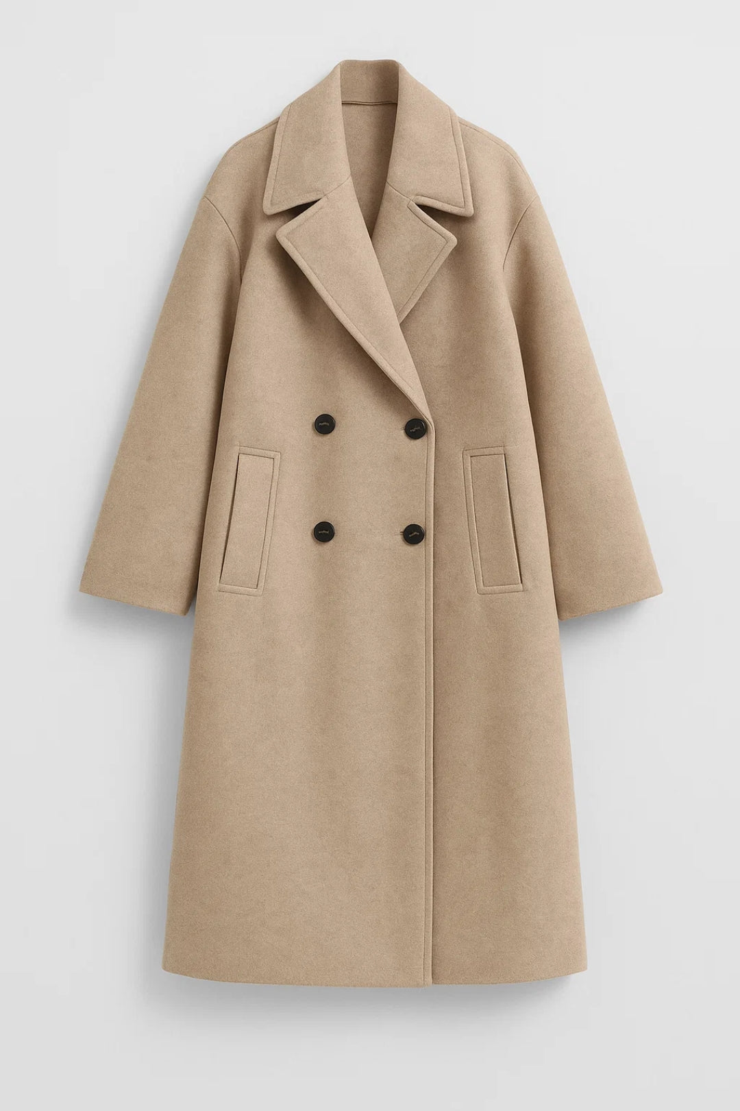 Aya | Manteau Hiver Femme Long Élégant à Double Boutonnage