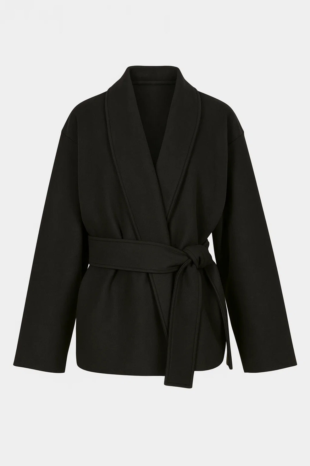 Inès | Élégante Veste Kimono Femme Chic avec Ceinture à Nouer