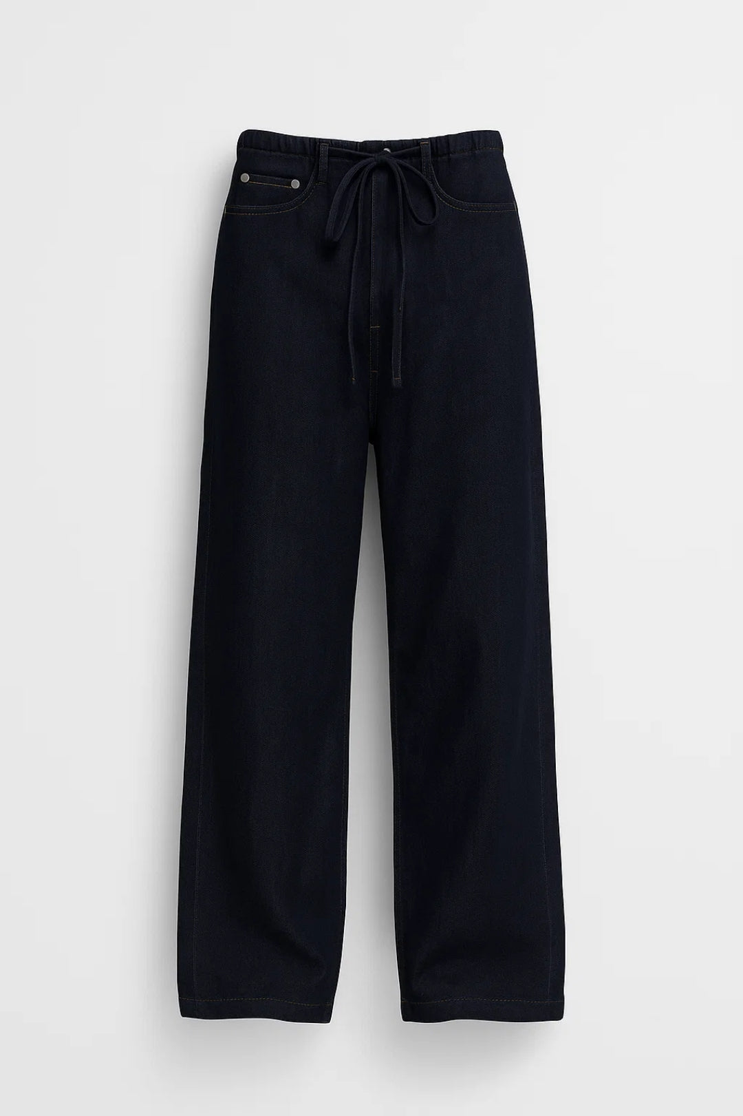 Mila | Jean Large Femme Confortable avec Taille Élastiquée et Cordon de Serrage