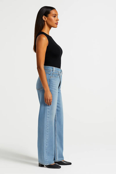 Céa | Jean Large Femme Taille Haute avec Design Asymétrique Moderne