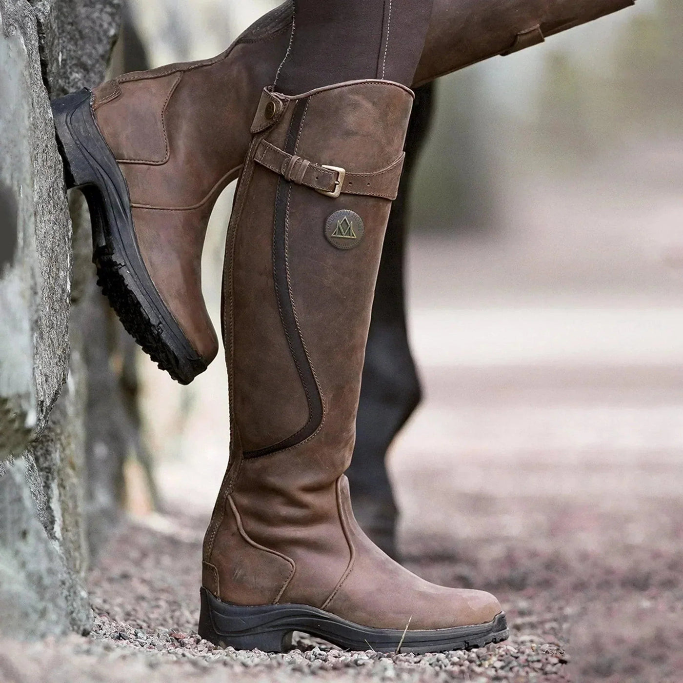 Tharika – Bottes d’Équitation en Cuir Imperméables