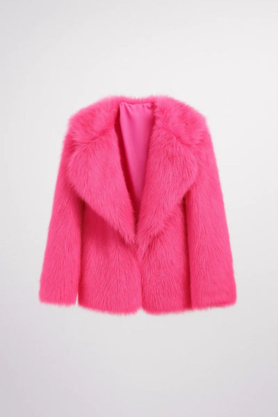 Isa | Veste Femme Élégante en Effet Fourrure pour Hiver Chic