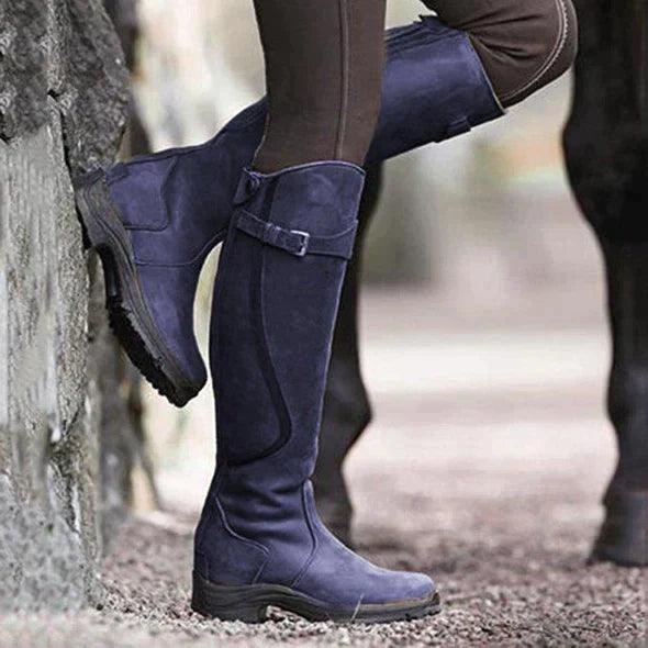 Tharika – Bottes d’Équitation en Cuir Imperméables
