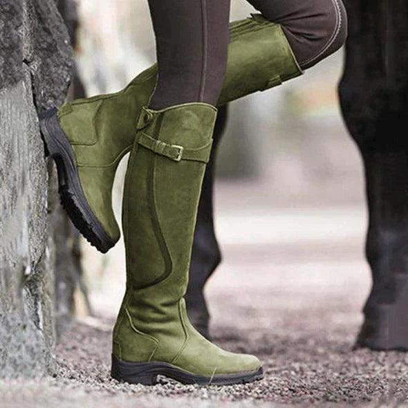 Tharika – Bottes d’Équitation en Cuir Imperméables